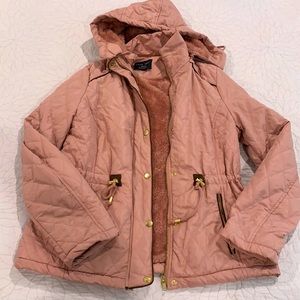 Dusty rose (pink) quilted jacket